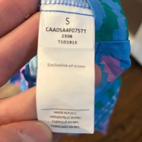 NWT Cupshe Moonlit Stroll Boho Blue & Pink Striped Maxi Wrap Dress Coverup, S - Picture 3 of 7